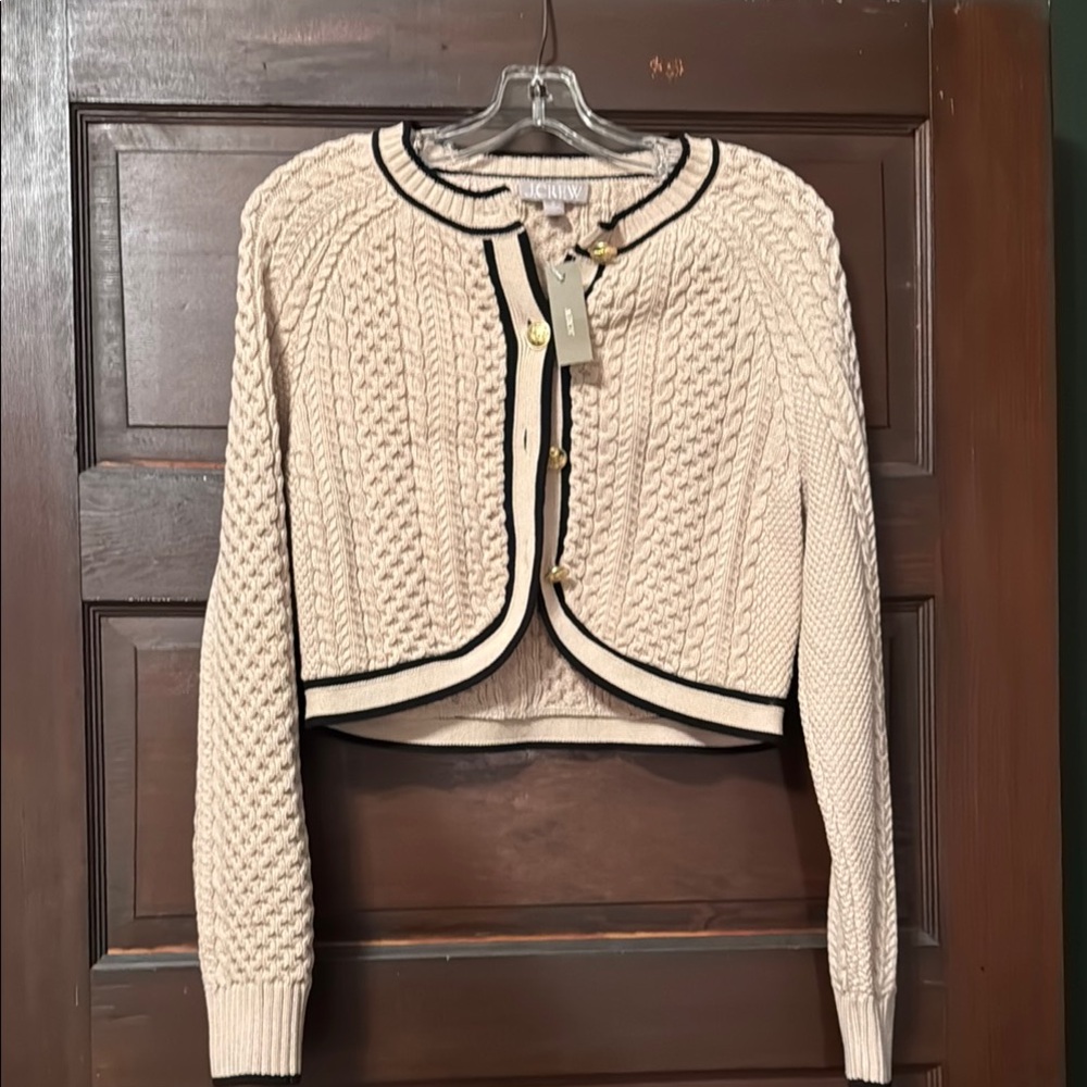 NWT JCrew button front cardigan